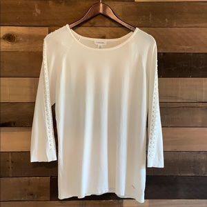 Calvin Klein Pearl-Studded Sweater